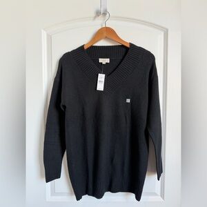 LOFT Outlet Black V-Neck Sweater